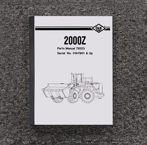 Trojan O&K 2000Z 2000 Z Wheel Loader Parts List Catalog Manual Book S/N 3147901- - Picture 1 of 1