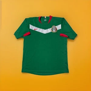 MEXICO 2006/2007 HOME FOOTBAL SHIRT SOCCER GREEN JERSEY NIKE MEN SIZE LARGE - Picture 1 of 10
