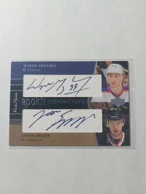 2002-03 UD Rookie Update Rookie Auto #163  Gretzky/Spezza Dual Auto 040/199 SP - Image 1 of 4