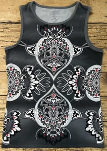 Athleta Women’s Gray Paisley Mandala Athletic Tank Size S NWOT - Picture 1 of 6