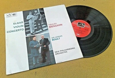 MENUHIN " ELGAR VIOLIN CONCERTO " BOULT SUPERB NMINT VINYLED UK HMV LP ASD 2259 - Image 1 of 4