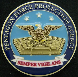 Pentagon Force Protection Agency Challenge Coin - Picture 1 of 2