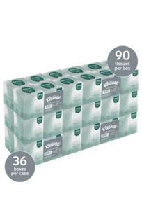 Kleenex Facial Tissue Cube Box 90 Tissues/ Box Total 36 Boxes 21272 - Picture 1 of 3