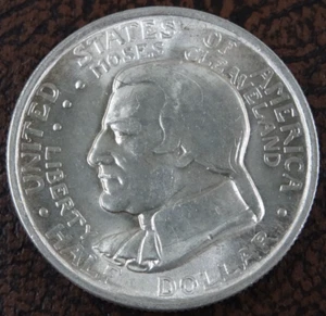 1936 Cleveland Centennial Silver Half Dollar US Mint 50C Commemorative Unc - Picture 1 of 4