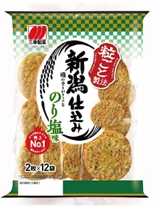 三幸製菓Sanko Niigata Shikomi Norishio slightly Salty Seaweed Rice Crack 4.02oz/100g - Picture 1 of 4