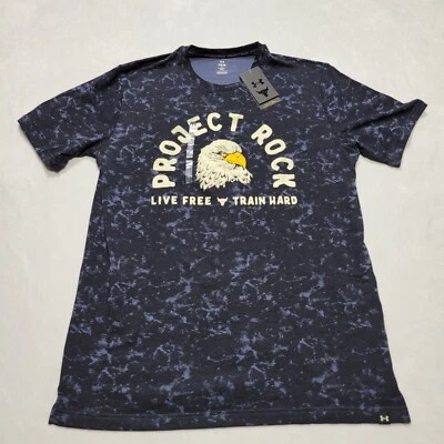 Camiseta Under Armour Project Rock Para Hombre Gráfico L Manga Corta Live Free Train Foto 1 de 4
