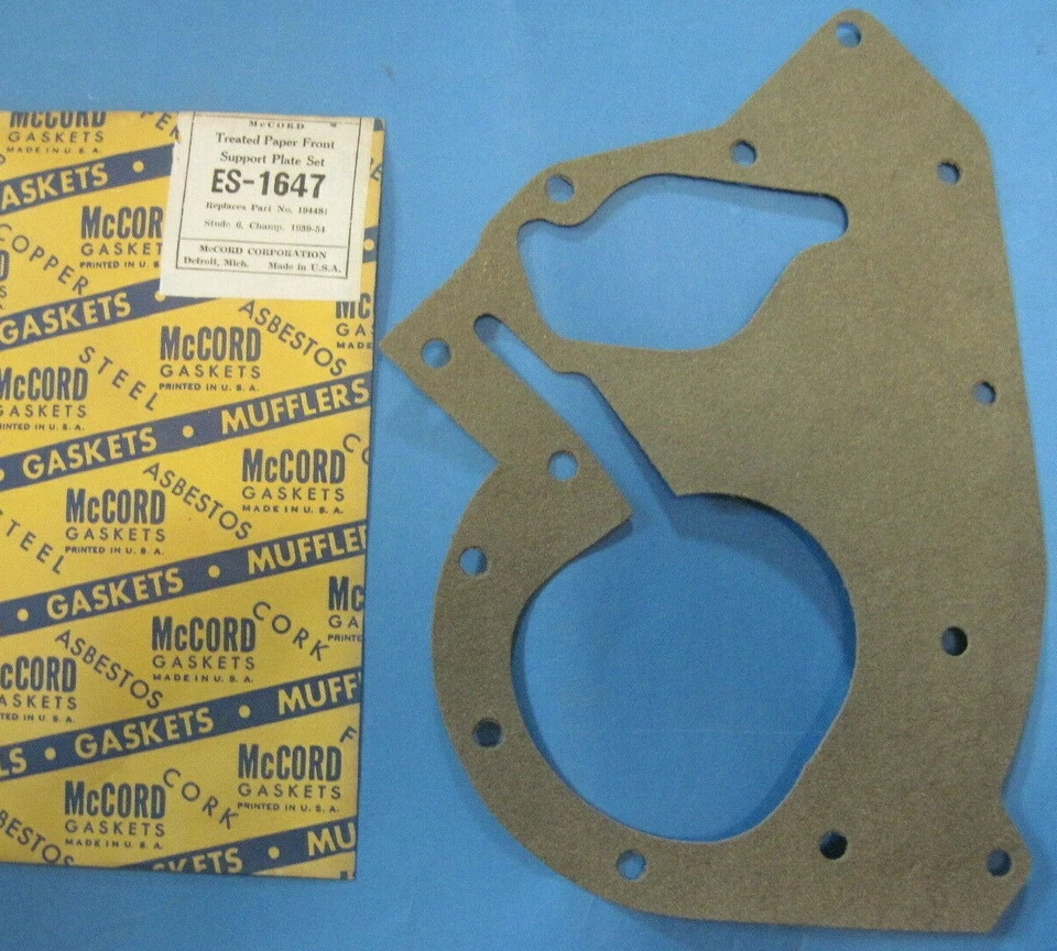 Junta placa soporte motor delantero Studebaker 1939-1954 NOS 1939-1954 Foto 1 de 1