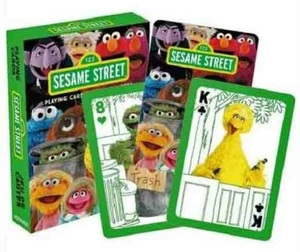 SESAME STREET Cast Playing Cards Licensed by Aquarius ELMO, COOKIE MONSTER, BERT - Picture 1 of 3