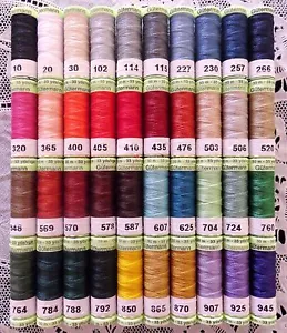 40 Heavy Duty GUTERMANN 100% Polyester Topstitching Thread 33 yard spools - Picture 1 of 1