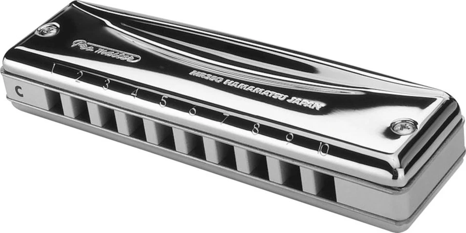 Suzuki Promaster Key of F Deluxe 10 Hole Diatonic Harmonica Mr-350