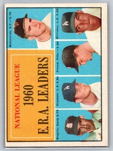 1961 Topps #45 NL 1960 E.R.A. Leaders Don Drysdale - Picture 1 of 2