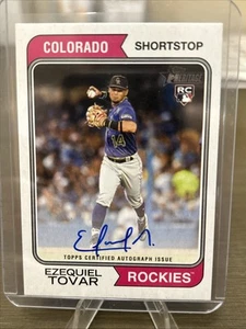 2023 Topps Heritage - Ezequiel Tovar Rookie Auto RC - Picture 1 of 2