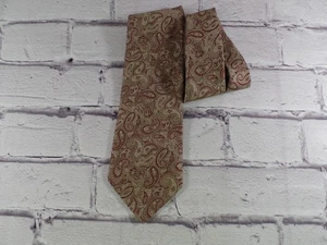 Vintage Men's Neck Tie Jacquard Multicolor Paisley Design - Picture 1 of 8