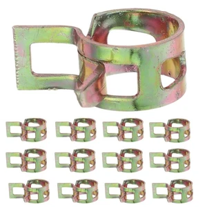 Abrazadera de tubo de línea de manguera de zinc color acero al carbono de 100 piezas para aire - Imagen 1 de 9