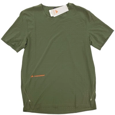 Camiseta de corrida Adidas ADI365 H. Koumori masculina tamanho pequeno verde oliva JW0554 - Imagem 1 de 4