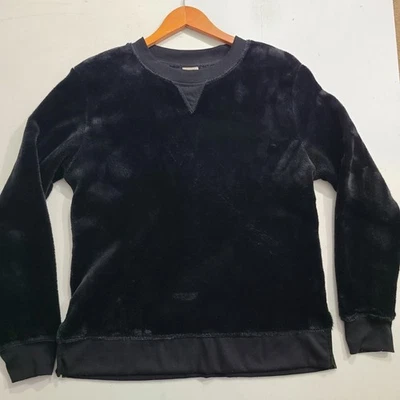 Mujer Talla GRANDE - Suéter Serra Exuberante Negro Terciopelo Grueso Ultra Suave Foto 1 de 4