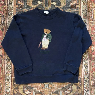 Sudadera vintage años 90 Burberry The City Bear talla mediana Foto 1 de 4