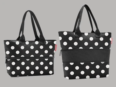 shopper E1 by reisenthel dots white RJ7073 schultertasche umhängetasche - Bild 1 von 4