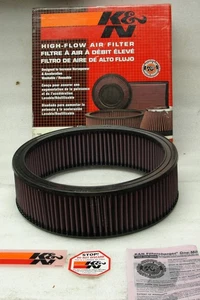 Sistema de filtro de aire de repuesto K&N E-1500, 12X9,81 X 3,44", redondo, aplicación GM 1968-97 - Imagen 1 de 5
