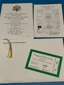 PRESIDENT JOE BIDEN 2021 INAUGURATION FULL INVITATION PACKET W/TICKET 2020 - Bild 1 von 2