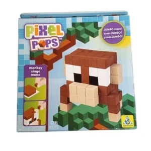 Pixel Pops Jumbo Monkey Bausatz 126 Teile von Orb Factory Alter 6+ NEU - Bild 1 von 2