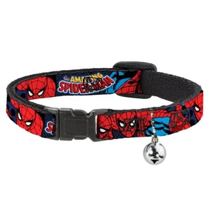 Cat Collar Breakaway Amazing Spider Man 8 to 12 Inches 0.5 Inch Wide - Picture 1 of 4