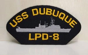 USS Dubuque LPD - 8 with ship design Patch Patches USN US Navy USA Military NEW - Picture 1 of 1