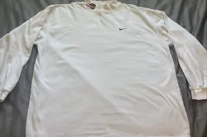 Vintage Nike XXL Oregon State Beavers Cotton Mock Turtleneck White LS Shirt 2XL - Picture 1 of 16