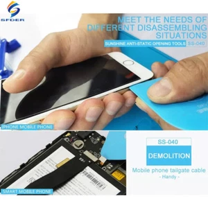 3pcs ESD Tarjeta de plástico Pry LCD Separador de pantalla táctil Apertura Herramientas de reparación de teléfono - Imagen 1 de 7