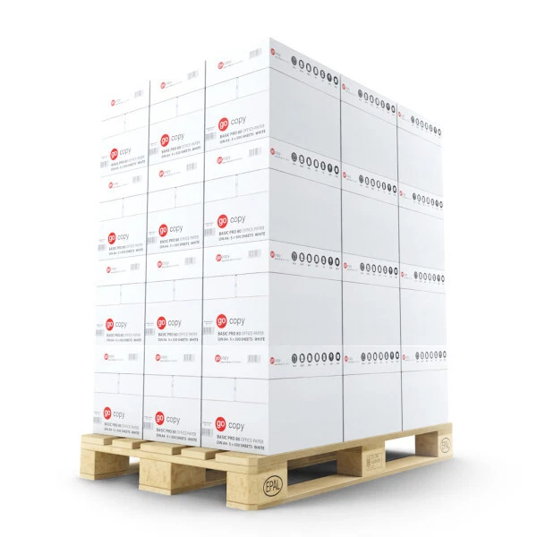 GO COPY Kopierpapier A4 100000 Blatt BASIC PRO weiß Druckerpapier Laser & Inkjet staufre