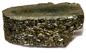 656Ct Natural Certified Pyrite Golden Crystal Rough Loose Gemstone 60.5X28mm - Picture 1 of 6