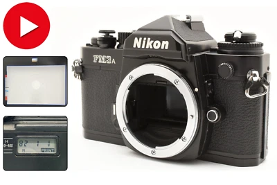 All works[NEAR MINT] Nikon FM3A Black SLR 35mm Film Camera body Mf-16 From JAPAN - Image 1 of 4