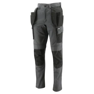 Caterpillar CAT Essentials grey/black stretch knee-pad work trouser #1810084 - Picture 1 of 1