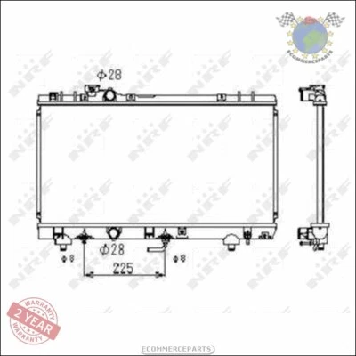 Kühler Motorkühlung NRF für TOYOTA PASEO #4h - Bild 1 von 3