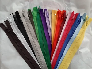 60 Pack of 12 Inches Mix Nylon Coil Zippers Bulk - Supplies Zippers (20 Color) - Picture 1 of 8
