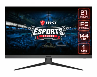 MSI G272 27" 1920x1080 144Hz 1ms G-Sync IPS LED Monitor Certified Refurbished - Image 1 of 4