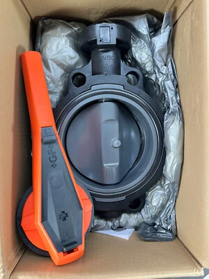 Georg Fischer 161.567.027 Butterfly Valve 6" Manual 567 Wafer Style GF - Image 1 of 4