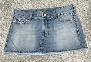 Vintage y2K Hollister Jeans Minirock Gr. 5 helle Waschung - Bild 1 von 3