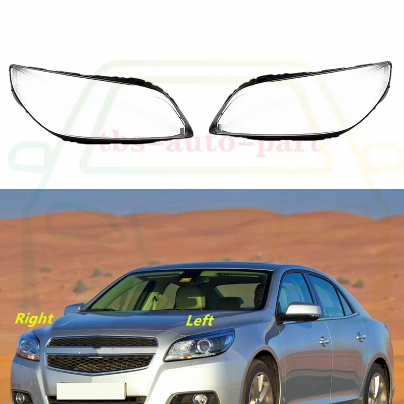 LH&RH Headlight Cover Clear PC Shell Housing For Chevrolet Malibu 2011-2014  Foto 1 de 4