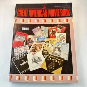 The Great American Movie Book 90 Songs Voice Piano Guitar Warner Brothers 1983 - Picture 1 of 12