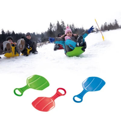 SET Schneerutscher Porutscher KID 3er Set Tellerrutscher blau rot grün Rutscher - Bild 1 von 4