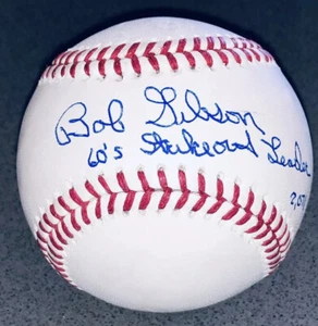 Bob Gibson signed St. Louis Cardinals autographed inscribed auto baseball JSA - Picture 1 of 4