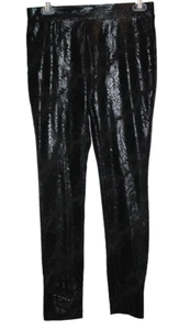 Express Leggings Black Faux Snake Skin Stretch Skinny Leg Women's Size Small NEW - Picture 1 of 2