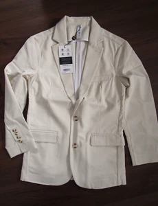 State & Liberty Tech Blazer/Jacket Cream 36 Athletic Fit Wicking 4-way Stretch - Picture 1 of 14