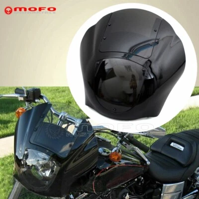 Carenado de faros de cuarto para Harley Dyna Wide Glide 95-05 86-94 Foto 1 de 4