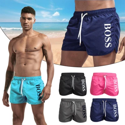 Herren Badehose Badeshort Kurze Hose Shorts Schwimmhose 100%Polyester NEU - Bild 1 von 4