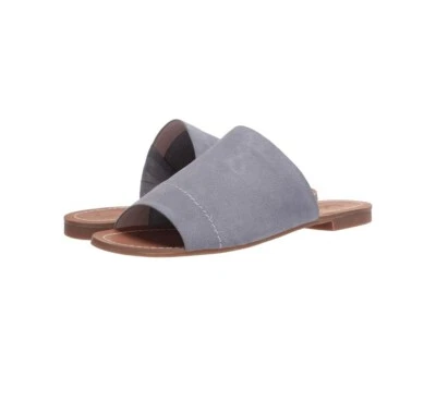 Splendid Mavis Sky Blue Suede Slide Sandals Women's Flat Open Toe Casual Size 8M - Image 1 of 4