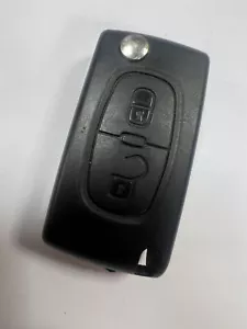GENUINE CITROEN 2 BUTTON REMOTE FLIP KEY FOB C2 C3 C4 C5 ETC. TESTED E154554 - Picture 1 of 4