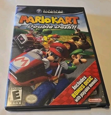 Mario Kart Double Dash w/ Bonus Disc Nintendo GameCube Complete CIB - Photo 1/3