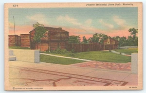 Postal Fort Harrod Pioneer Memorial State Park Harrodsburg KY publicada 1948 - Imagen 1 de 3